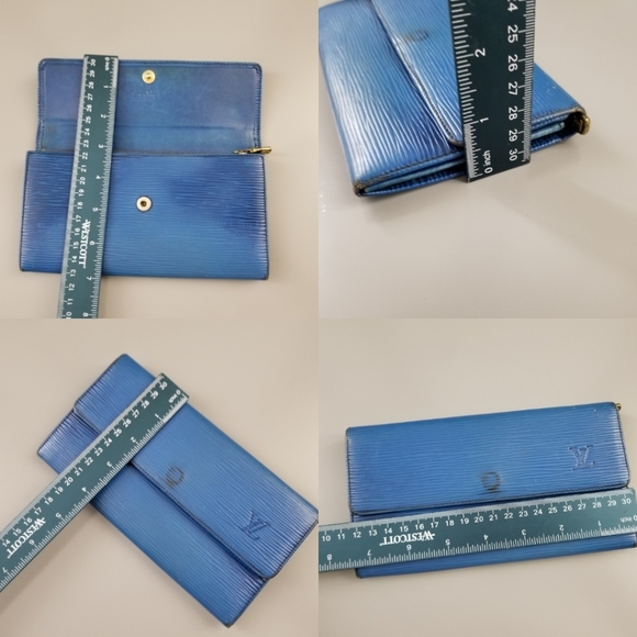 LOUIS VUITTON Vintage Epi Leather Portefeuille Sarah Wallet/Spain - Picture 3 of 16
